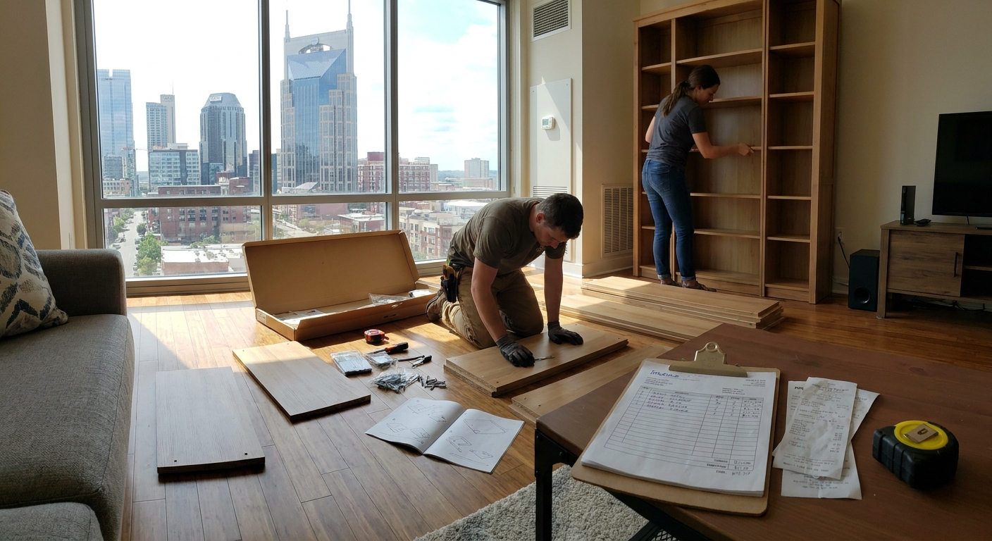 Furniture assembly and disassembly cost in Nashville, including moving and labor services